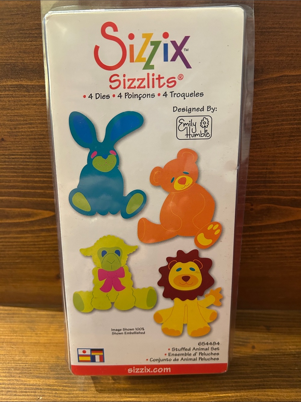 Sizzix Stuffed Animal Die Set - 4 dies Sizzlits Emily Humble